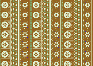 复古条纹花卉图案背景