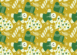 卡通风格机器人图案背景