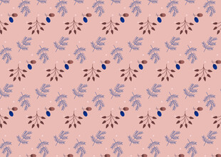 粉色底花卉图案纹理背景
