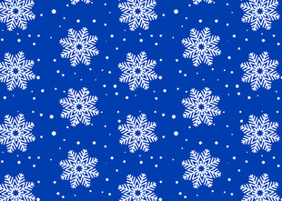 蓝色雪花背景图案