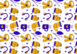 卡通喇叭图案背景设计