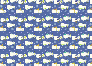 蓝色底可爱猫咪图案背景