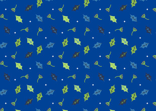 蓝色背景多彩小元素图案