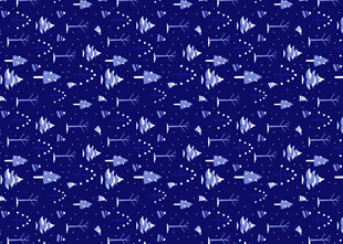 蓝色几何图案织物纹理