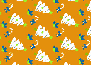 多彩卡通图案背景