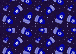 蓝色手套星星图案背景