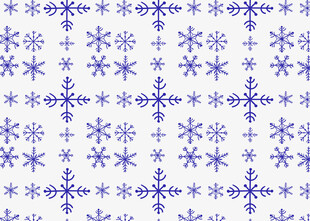 蓝白雪花图案背景纹理