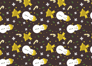 星星月亮卡通图案背景