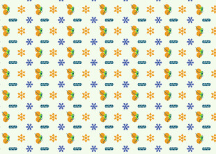 可爱星月图案无缝背景