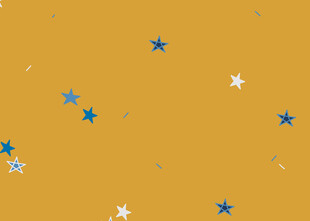 黄色背景星星图案