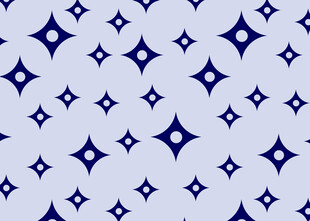 蓝白星形几何图案背景