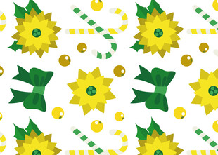 金币花朵装饰图案背景