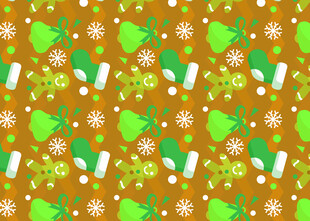 圣诞主题多彩图案背景