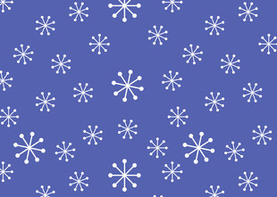 蓝色背景雪花图案纹理