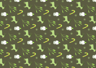 绿色靴子图案背景纹理