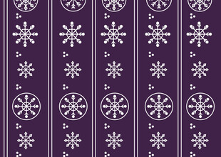 紫色雪花图案无缝背景