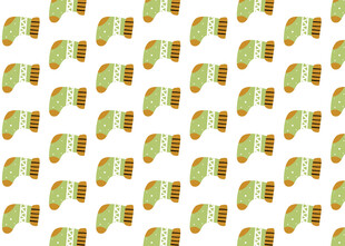 绿色几何图案无缝背景图