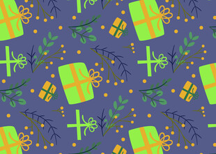 节日礼物图案背景