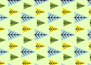 几何树叶图案背景设计