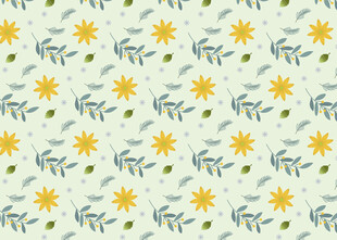 清新小花图案背景