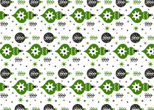 绿色几何图案无缝背景图