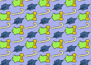 卡通风格动物图案背景