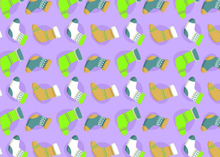 多彩动物图案背景