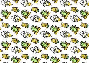 蜜蜂图案背景纹理设计