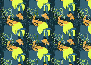 抽象几何动物图案背景