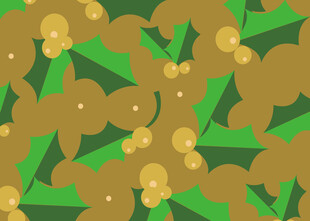 桂花绿叶图案背景素材