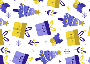 圣诞礼物装饰图案背景