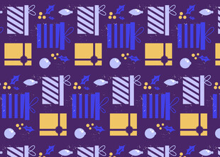 几何图案装饰的多彩背景