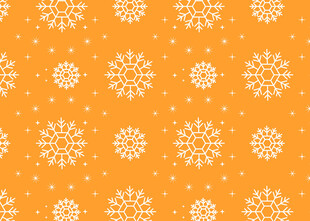 橙色雪花图案背景纹理