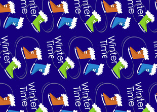 蓝色背景的多样语音气泡图案