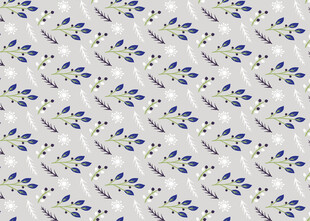蓝白花卉图案背景纹理