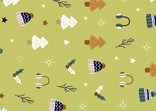 圣诞主题图案背景设计