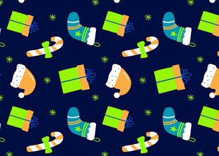 圣诞主题图案装饰元素