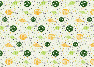 清新水果图案无缝背景