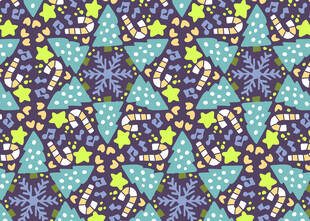 多彩几何图案抽象艺术纹理