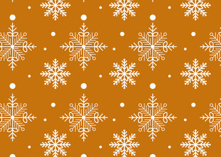 橙色背景雪花图案纹理