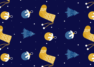 圣诞主题无缝图案背景