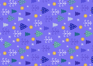 紫色圣诞风几何图案背景