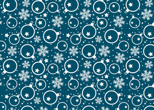 蓝色雪花旋涡图案背景