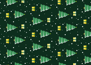 圣诞主题绿色几何图案背景