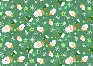 绿色圣诞主题图案背景