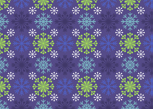 蓝绿渐变雪花图案纹理