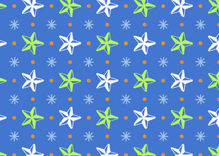 蓝色海星图案背景纹理