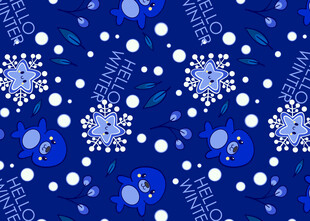 蓝色病毒图案背景设计素材