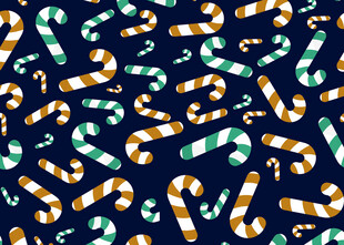 圣诞糖果棒图案背景