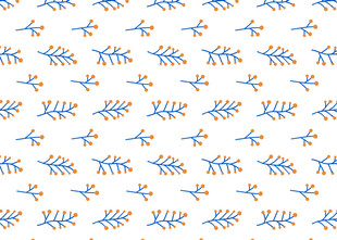 蓝白植物图案背景纹理